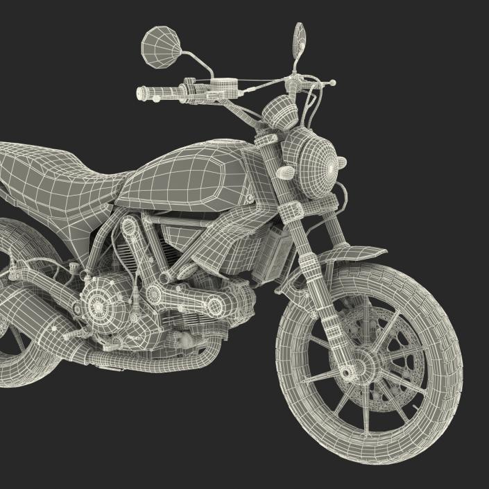 3D Ducati Scrambler Sixty2 model