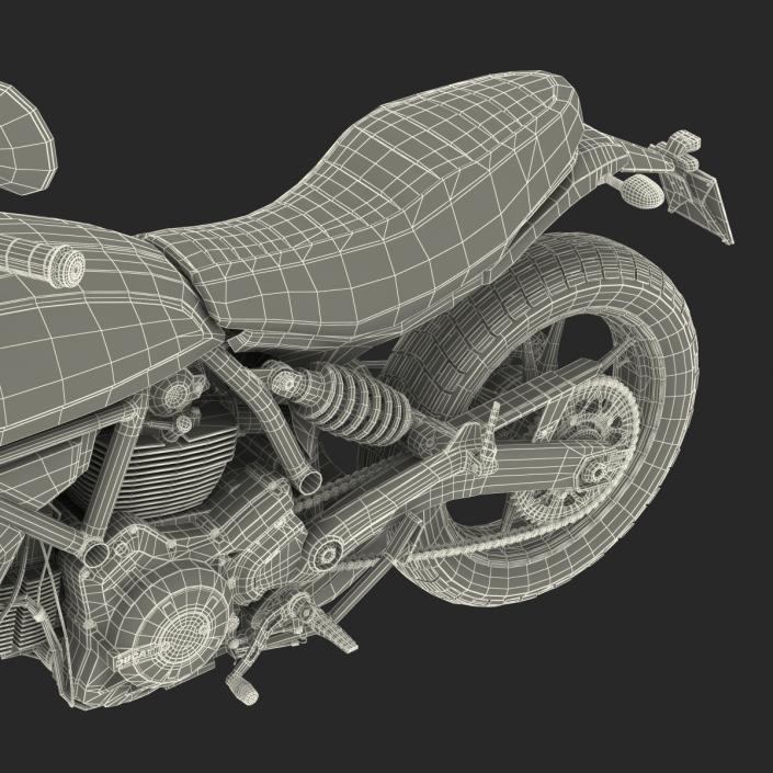 3D Ducati Scrambler Sixty2 model