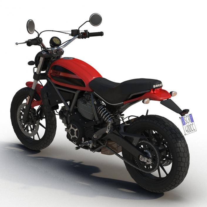 Motorcycle Ducati Scrambler Sixty2 3D model