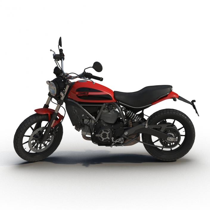 Motorcycle Ducati Scrambler Sixty2 3D model