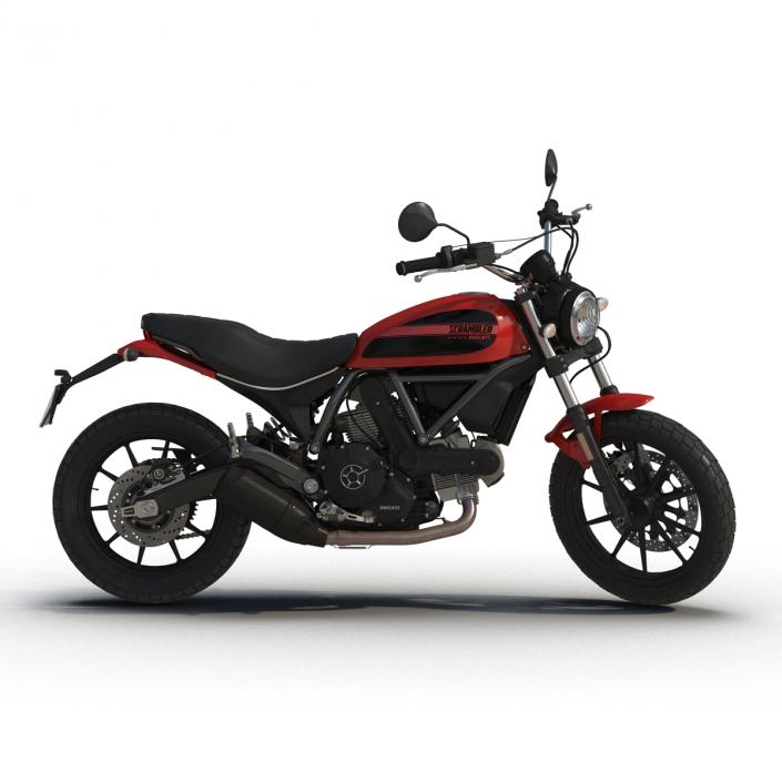 Motorcycle Ducati Scrambler Sixty2 3D model