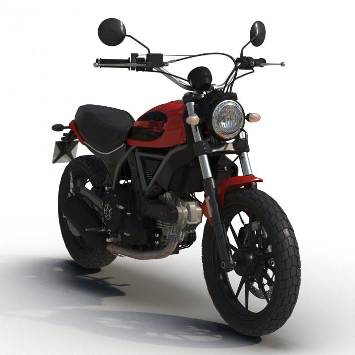 Motorcycle Ducati Scrambler Sixty2 3D model