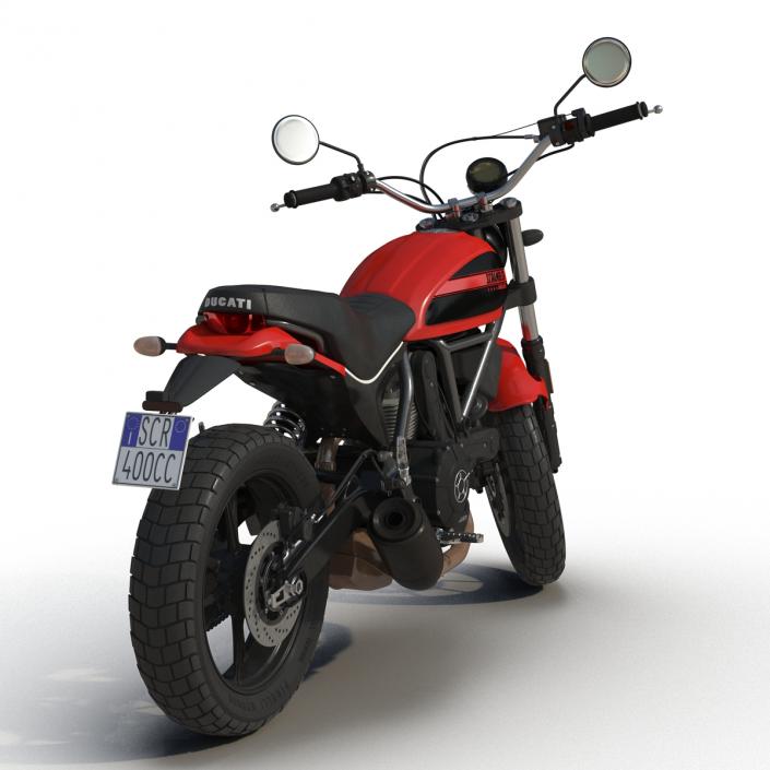 Motorcycle Ducati Scrambler Sixty2 3D model