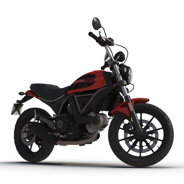 Motorcycle Ducati Scrambler Sixty2 3D model