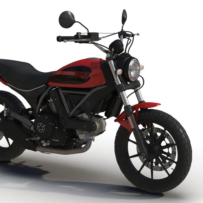 Motorcycle Ducati Scrambler Sixty2 3D model