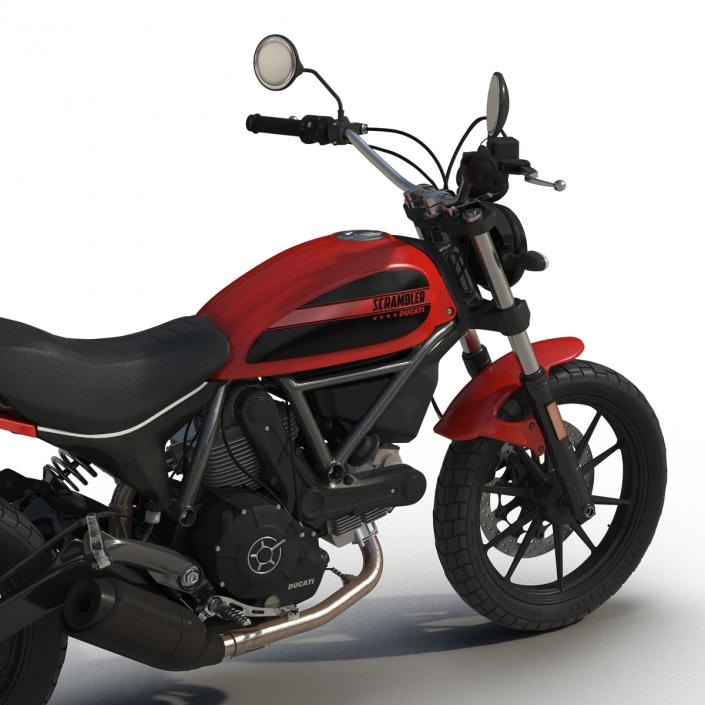 Motorcycle Ducati Scrambler Sixty2 3D model