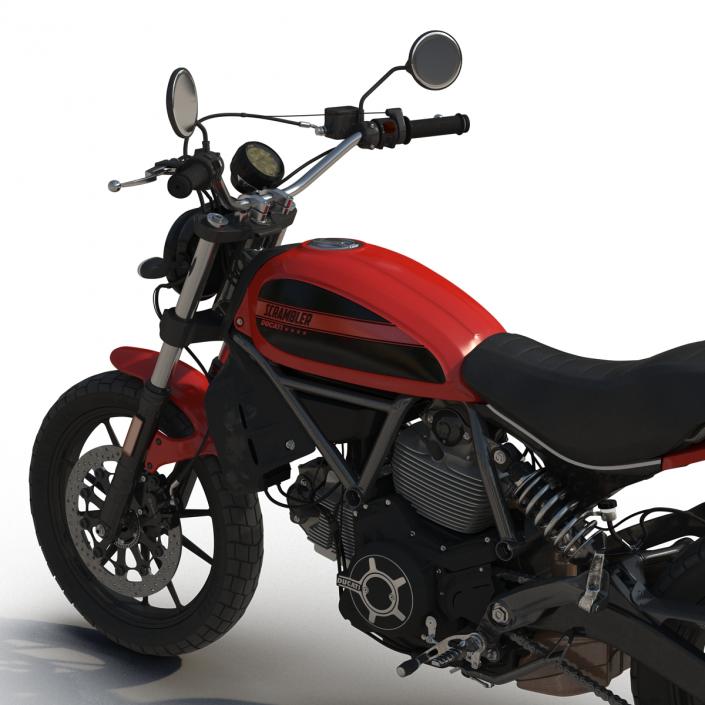 Motorcycle Ducati Scrambler Sixty2 3D model