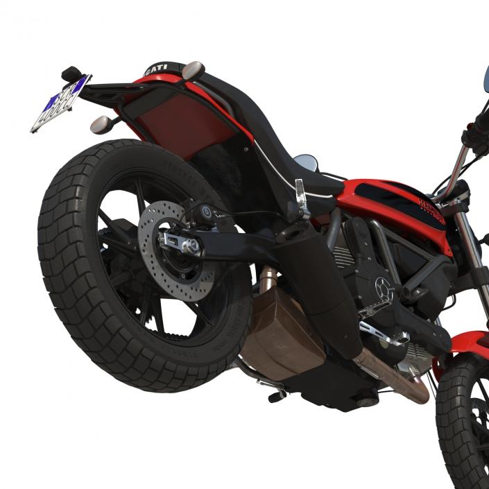 Motorcycle Ducati Scrambler Sixty2 3D model