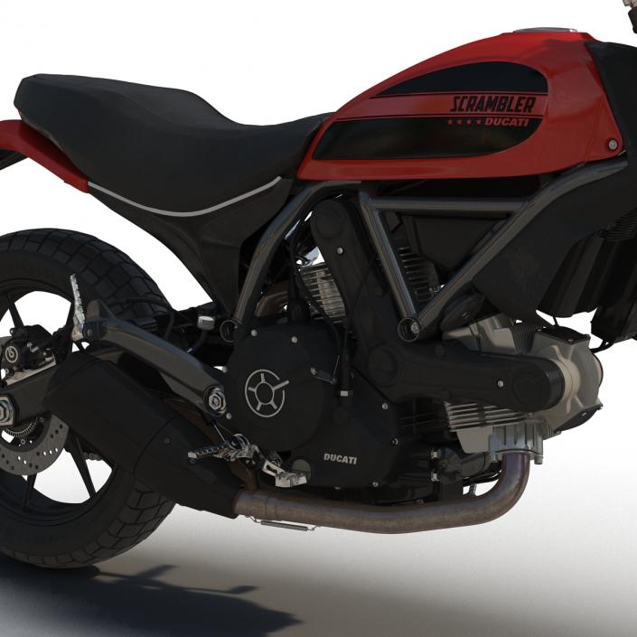 Motorcycle Ducati Scrambler Sixty2 3D model