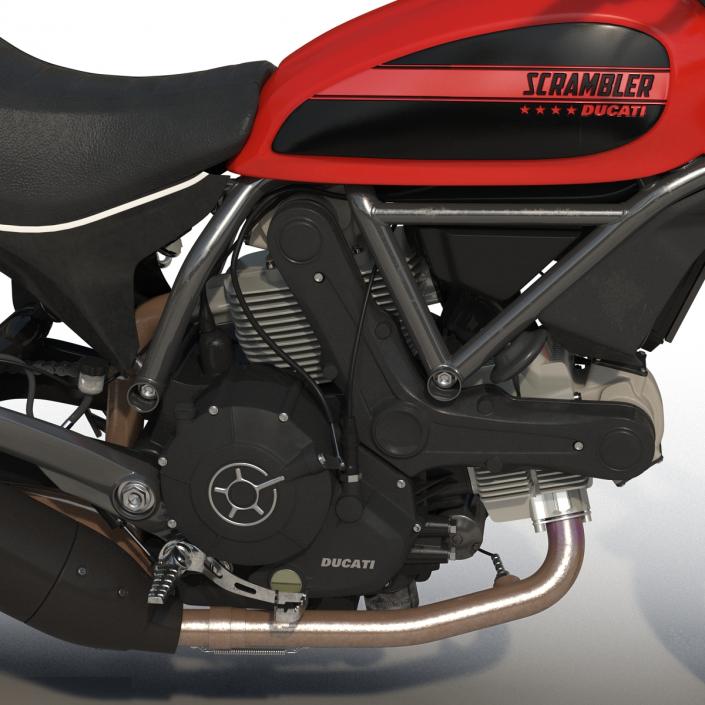 Motorcycle Ducati Scrambler Sixty2 3D model