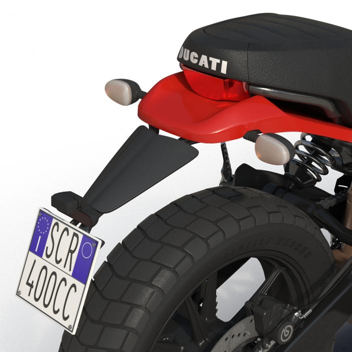 Motorcycle Ducati Scrambler Sixty2 3D model