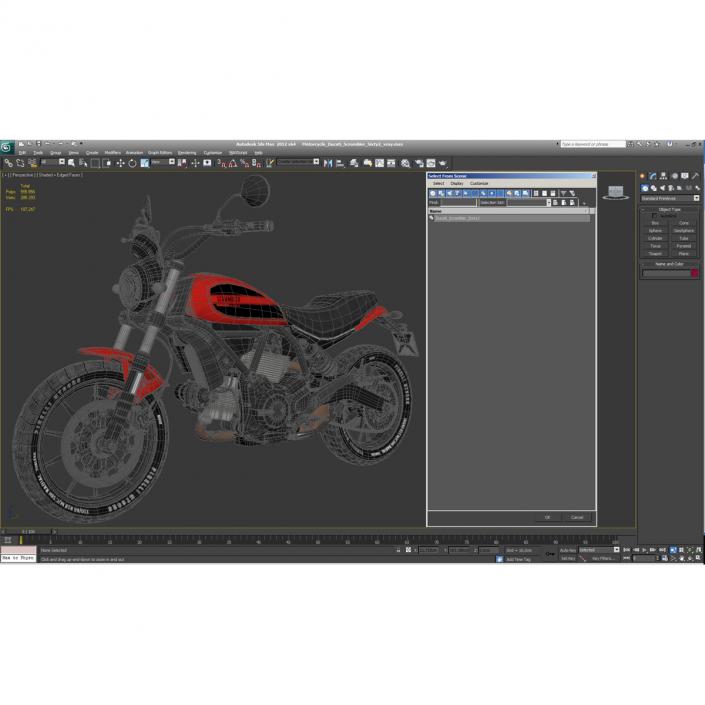 Motorcycle Ducati Scrambler Sixty2 3D model