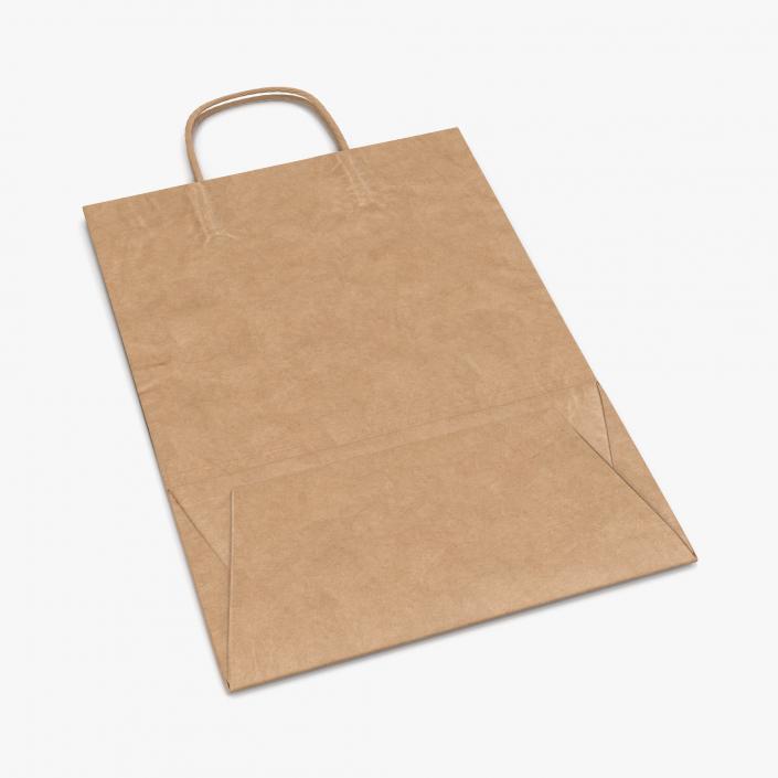 3D Paper Bag With Handle Folded model