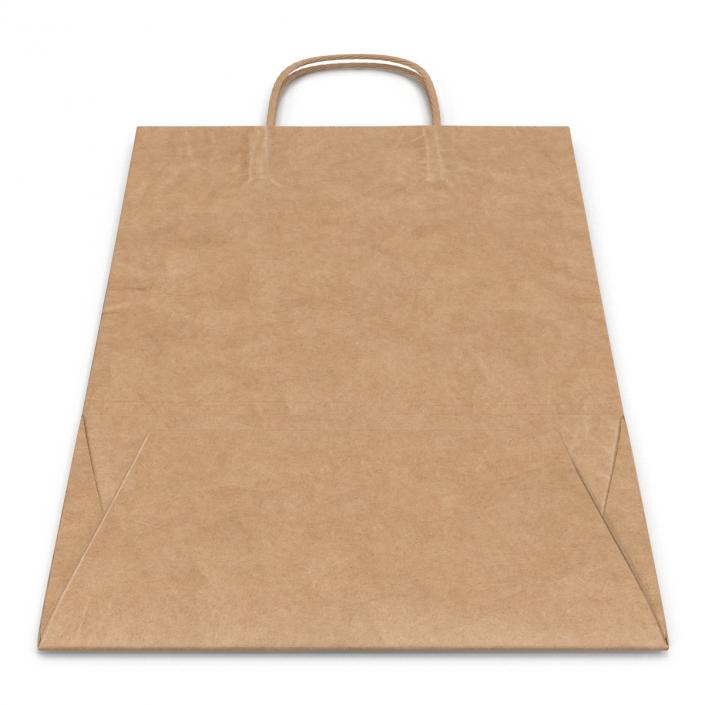 3D Paper Bag With Handle Folded model