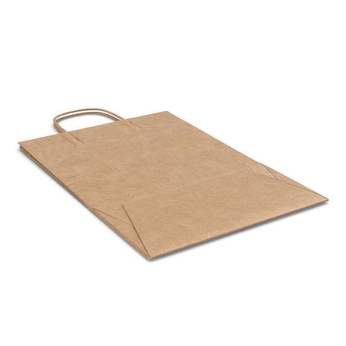 3D Paper Bag With Handle Folded model