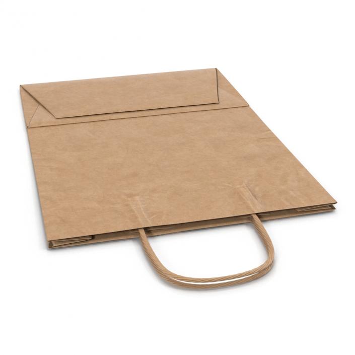 3D Paper Bag With Handle Folded model