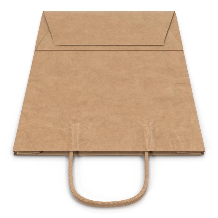 3D Paper Bag With Handle Folded model