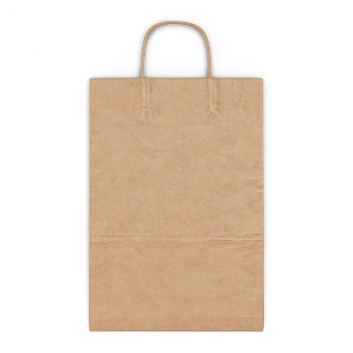 3D Paper Bag With Handle Folded model