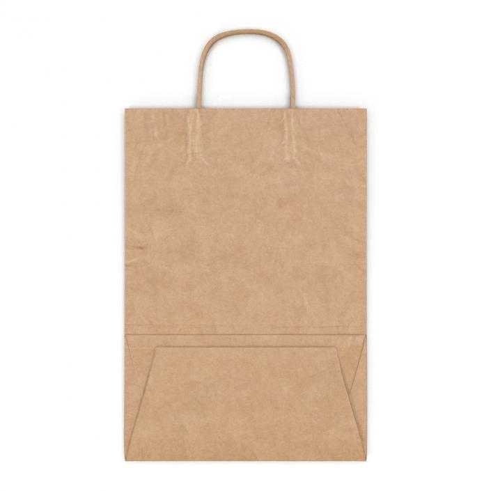 3D Paper Bag With Handle Folded model