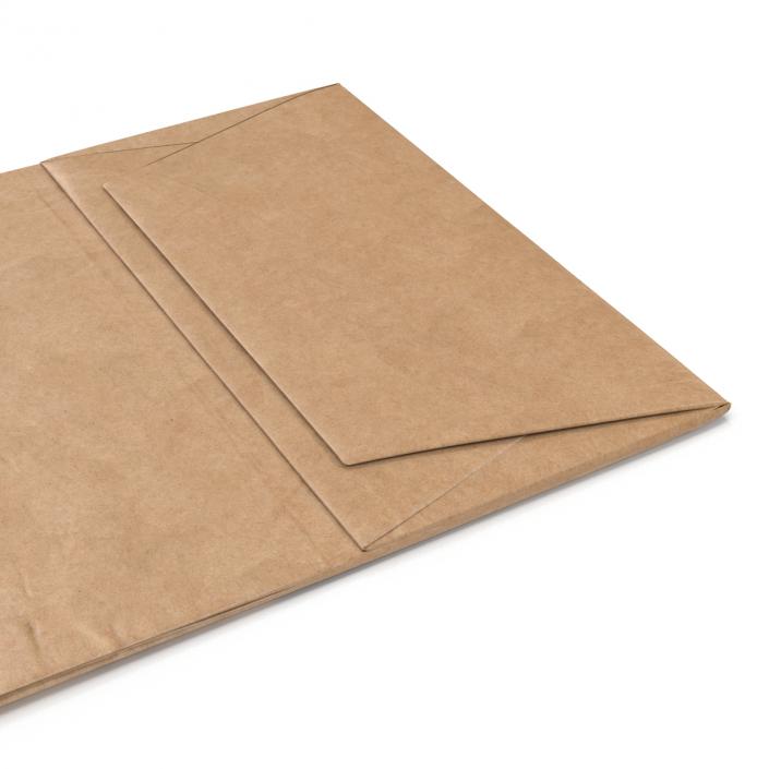 3D Paper Bag With Handle Folded model