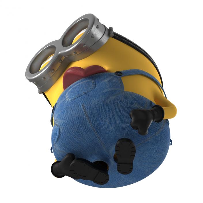 3D Short Two Eyed Minion Rigged model