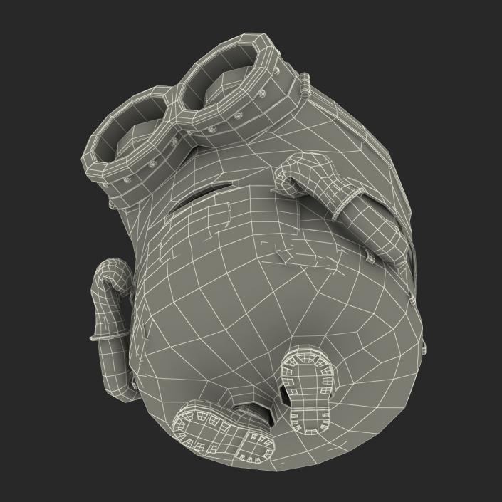 3D Short Two Eyed Minion Rigged model