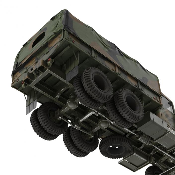 3D US Military Cargo Truck m35a2 Rigged Camo