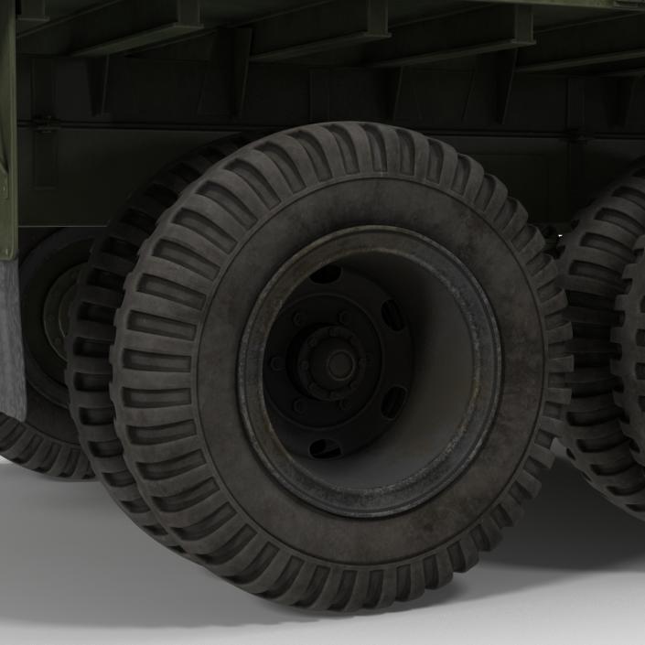 3D US Military Cargo Truck m35a2 Rigged Camo