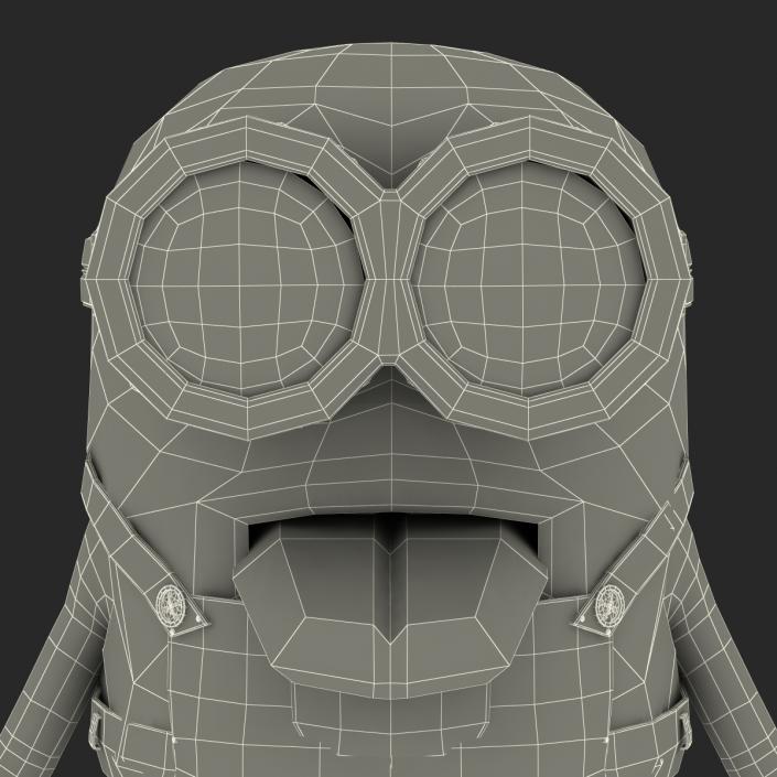 3D Short Two Eyed Minion Rigged model