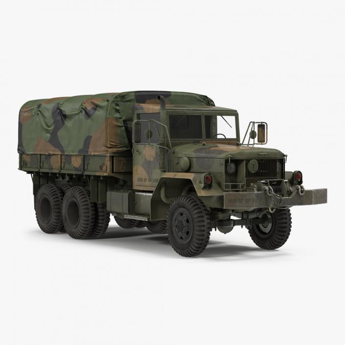 US Military Cargo Truck m35a2 Camo 3D model