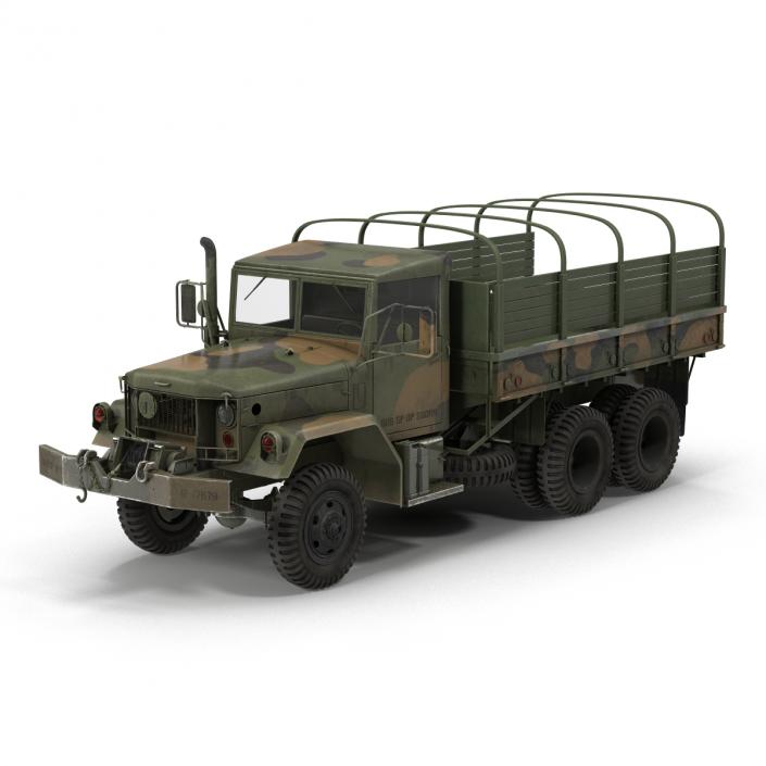 US Military Cargo Truck m35a2 Camo 3D model