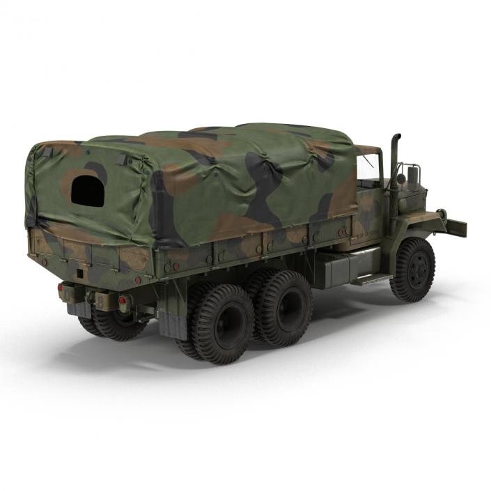 US Military Cargo Truck m35a2 Camo 3D model