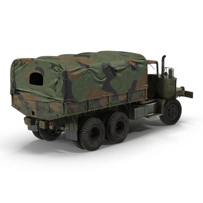 US Military Cargo Truck m35a2 Camo 3D model