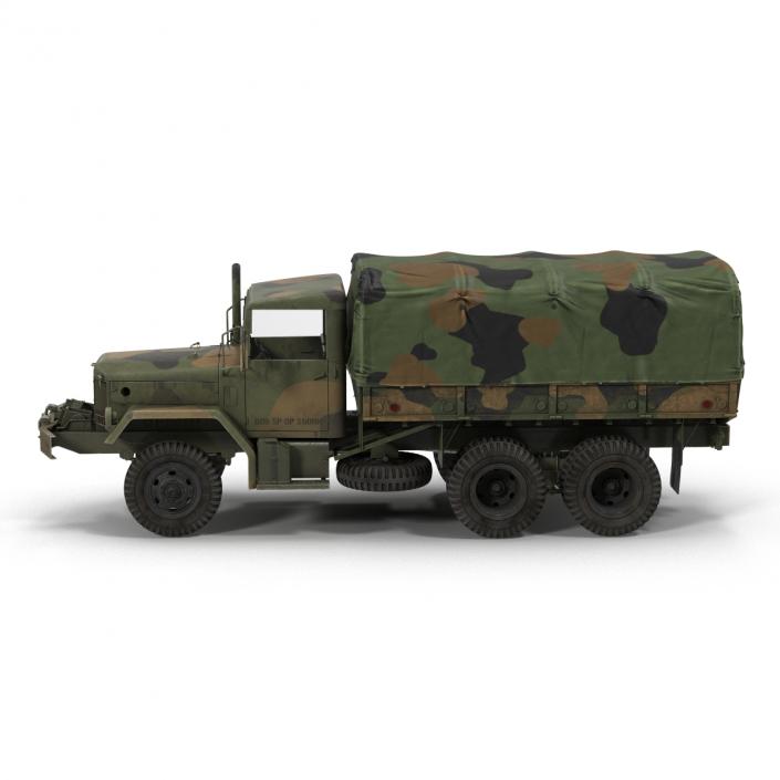 US Military Cargo Truck m35a2 Camo 3D model