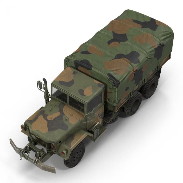 US Military Cargo Truck m35a2 Camo 3D model