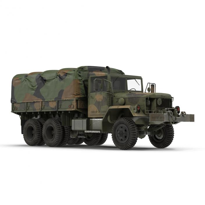 US Military Cargo Truck m35a2 Camo 3D model