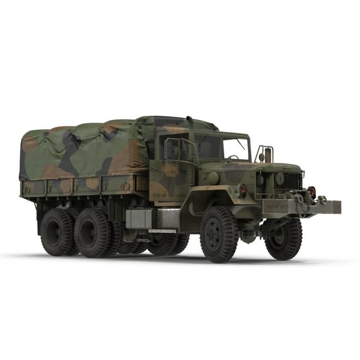 US Military Cargo Truck m35a2 Camo 3D model