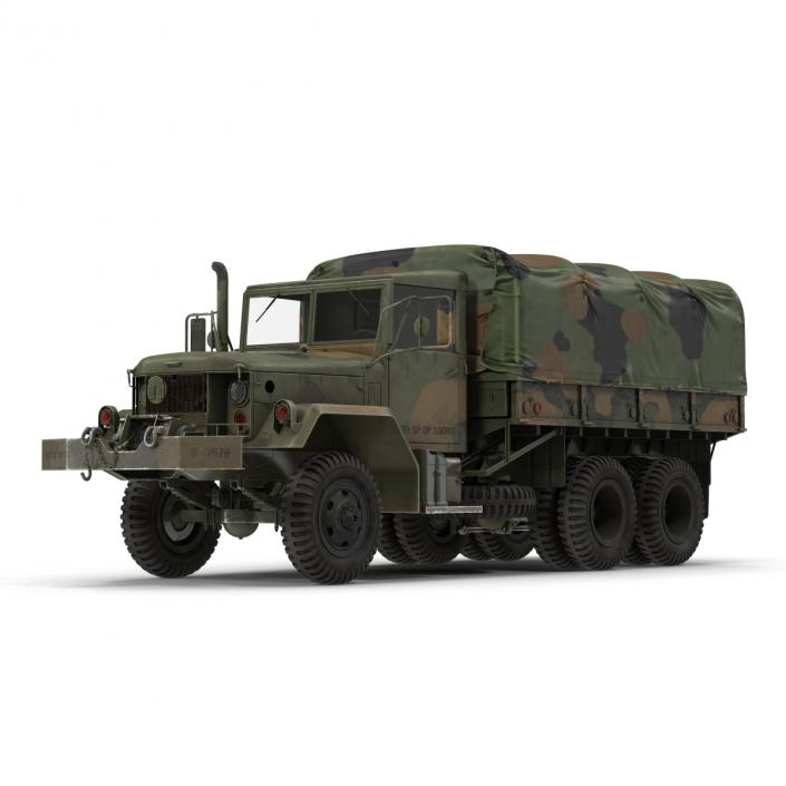 US Military Cargo Truck m35a2 Camo 3D model