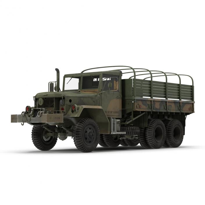 US Military Cargo Truck m35a2 Camo 3D model