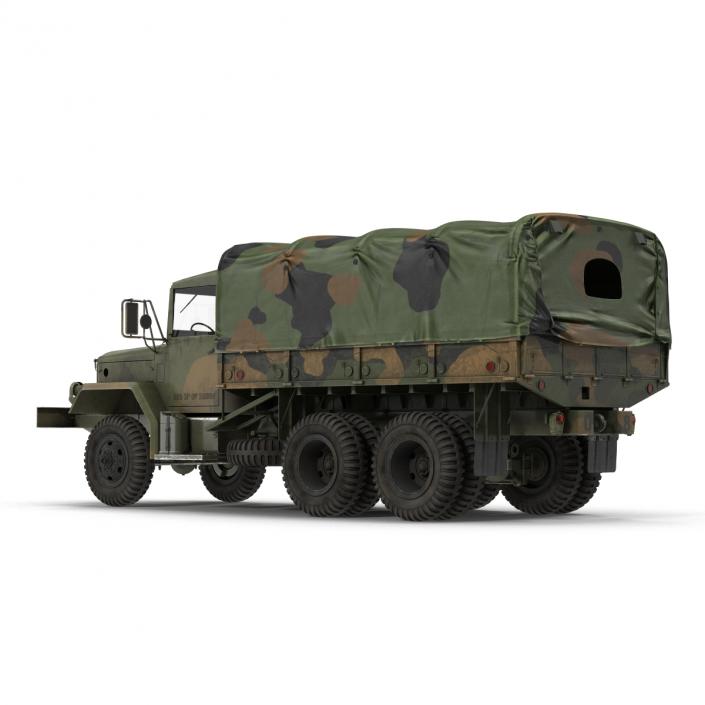 US Military Cargo Truck m35a2 Camo 3D model