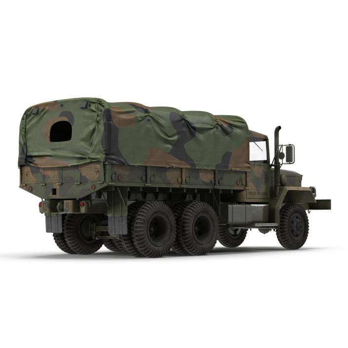 US Military Cargo Truck m35a2 Camo 3D model