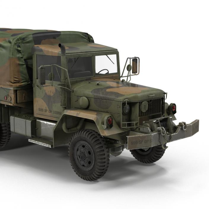 US Military Cargo Truck m35a2 Camo 3D model