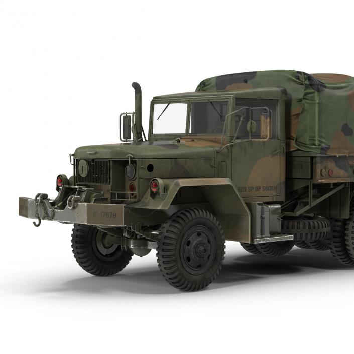 US Military Cargo Truck m35a2 Camo 3D model