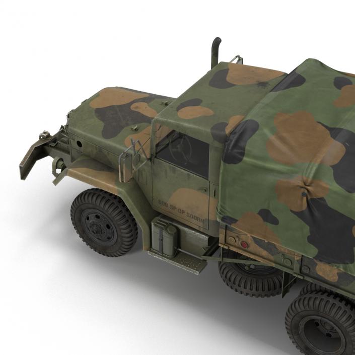 US Military Cargo Truck m35a2 Camo 3D model