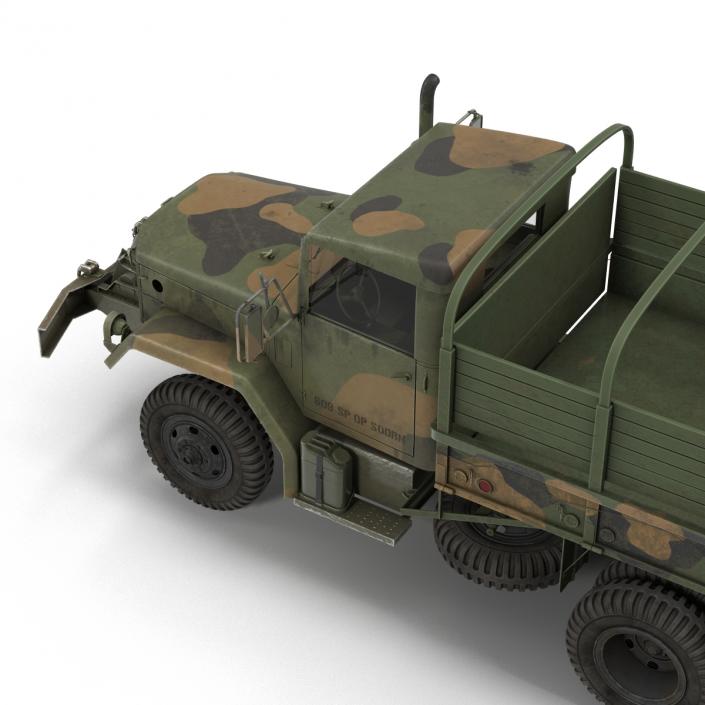 US Military Cargo Truck m35a2 Camo 3D model