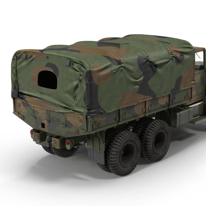 US Military Cargo Truck m35a2 Camo 3D model