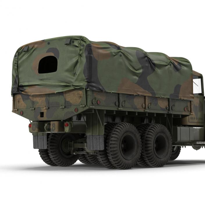 US Military Cargo Truck m35a2 Camo 3D model