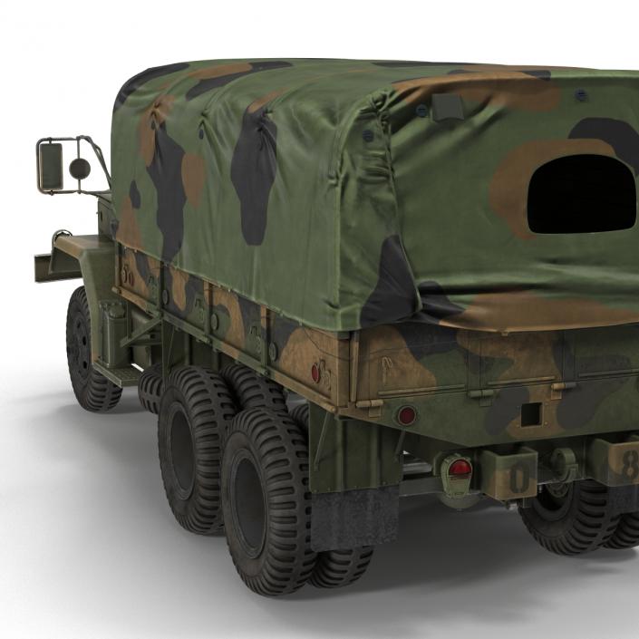 US Military Cargo Truck m35a2 Camo 3D model