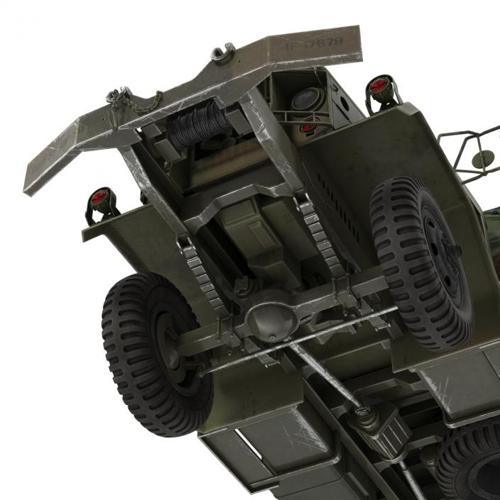 US Military Cargo Truck m35a2 Camo 3D model