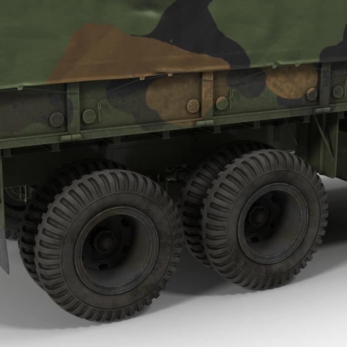 US Military Cargo Truck m35a2 Camo 3D model